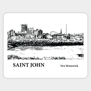 Saint John New Brunswick Sticker